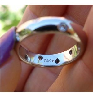 Tiffany & Company platinum etoile ring size 4.5